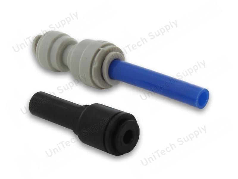 Reducing straight connector Ø 1/4"-5/32" with hose L 36 mm - 30000756, 30008010