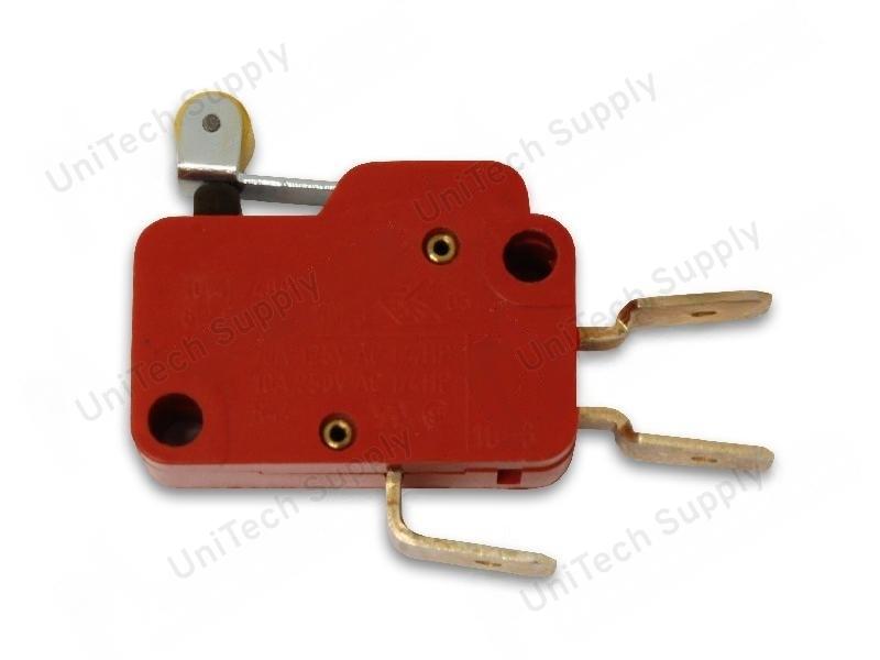 Snap action microswitch with roller 10A 250V - 3124234